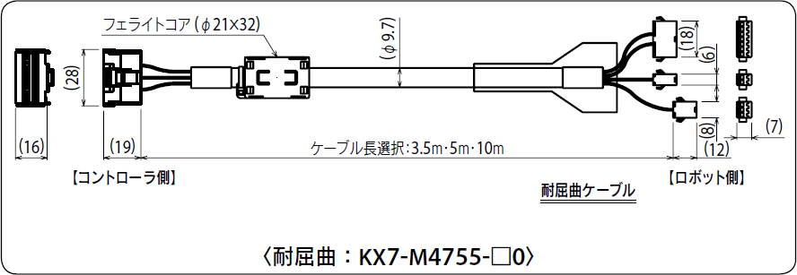 耐屈曲：KX7-M4755-□0