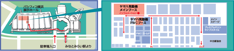 ヤマハブース案内図