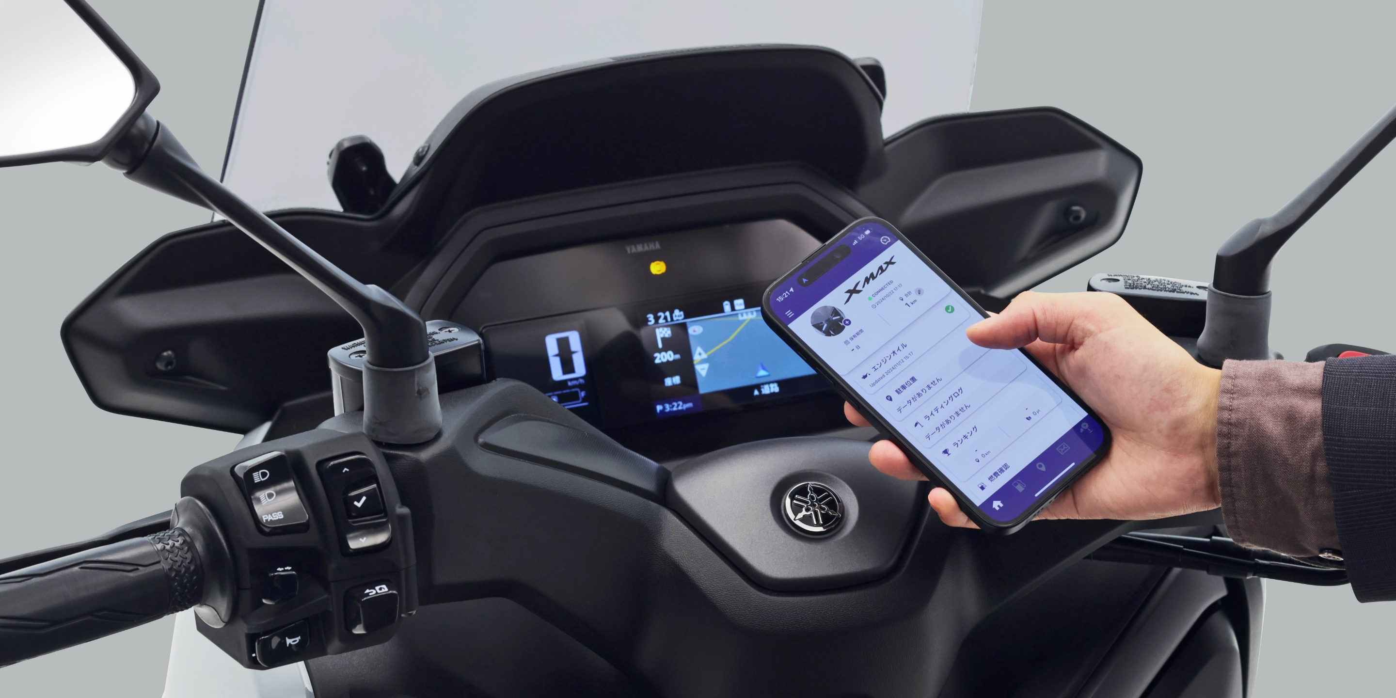Garmin社製アプリとの連携でナビ表示可能なディスプレイ