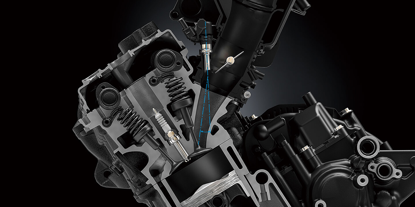 燃焼効率を追求しドライバビリティを高めるシリンダーヘッド&10孔斜流インジェクター