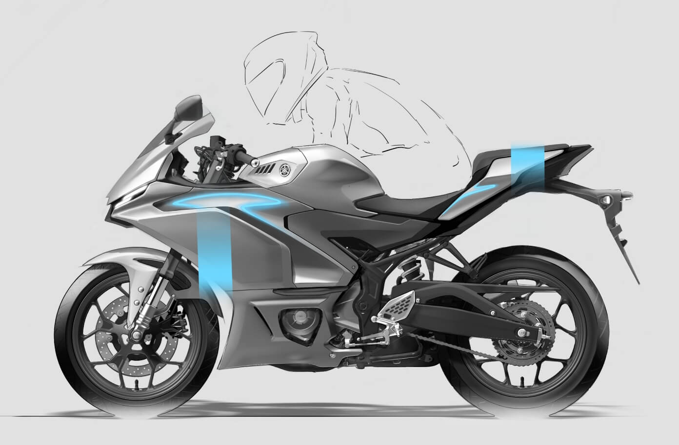 機能美を強調するハイコントラストな「サイドパネル」