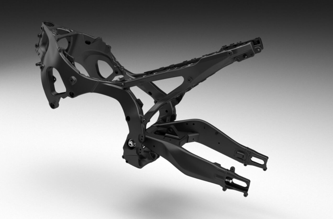 軽量かつしなやかで剛性感あるアルミフレーム