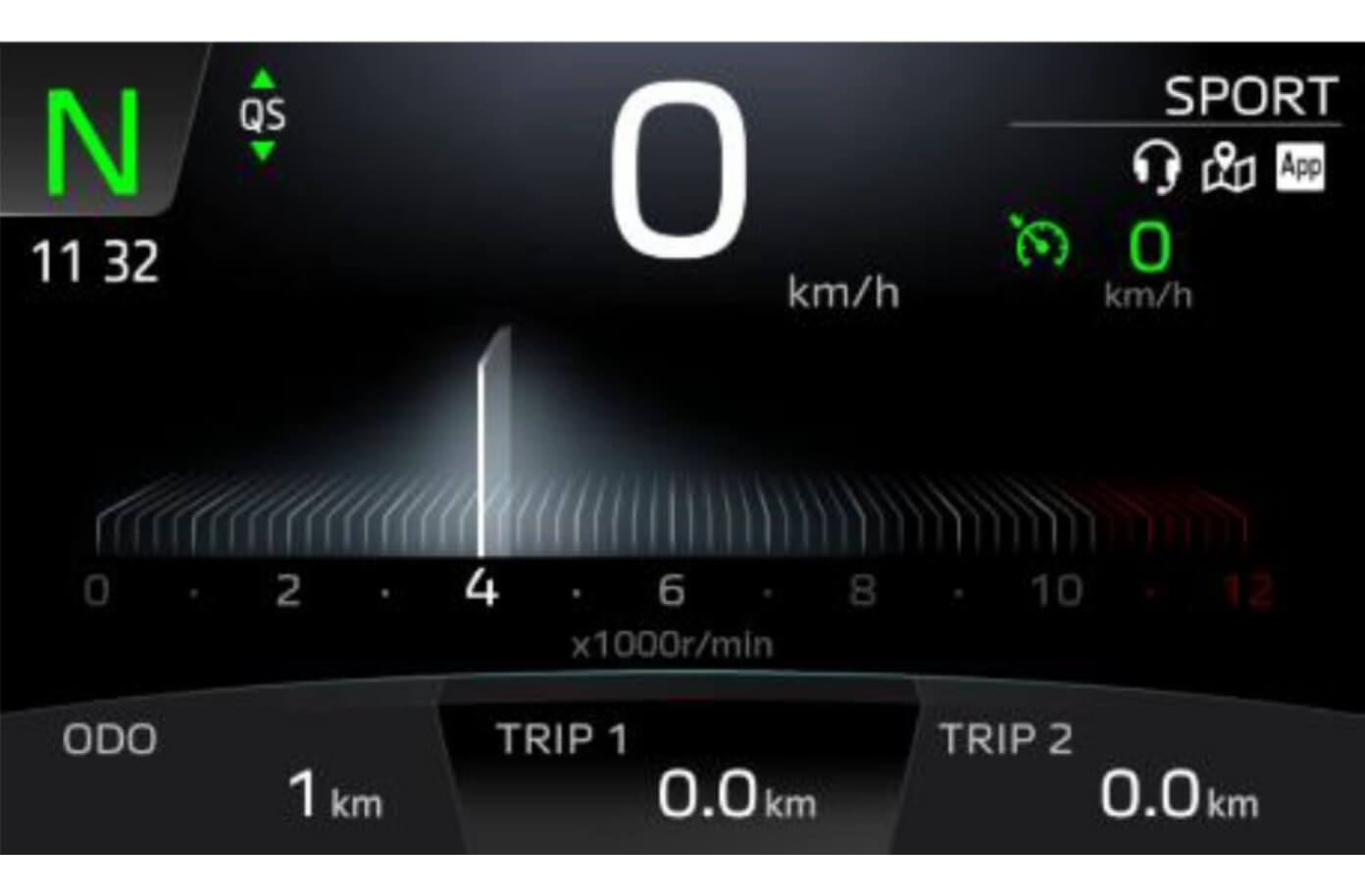 スロットルの動きをビジュアル化したテーマ