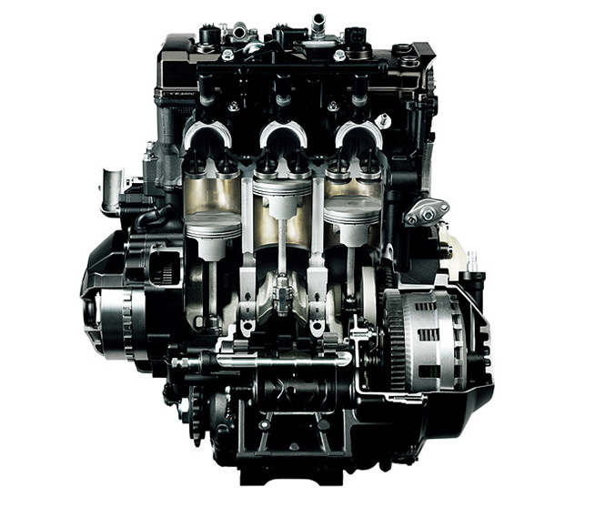 水冷DOHC··系列3缸,裝四氣門燃油直噴發動機