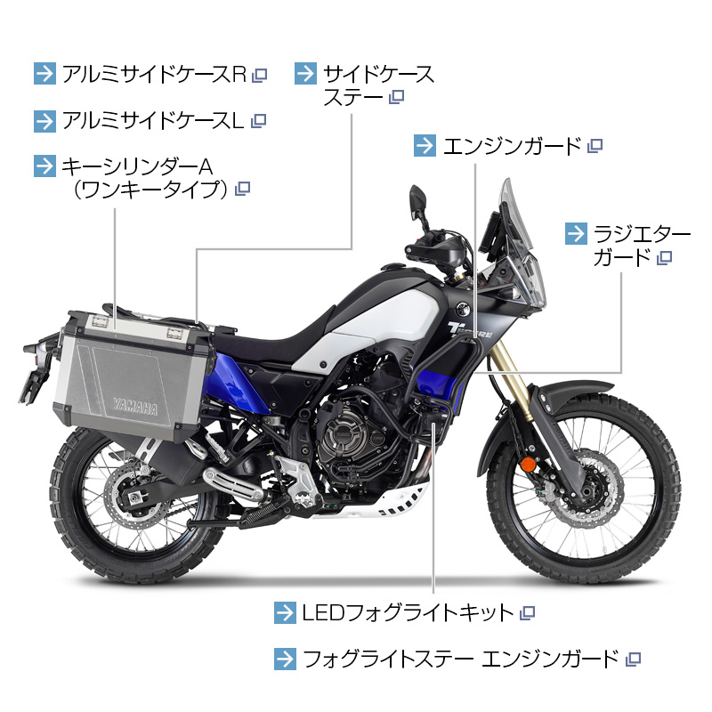 アクセサリー：Ténéré700 - バイク・スクーター  ヤマハ発動機