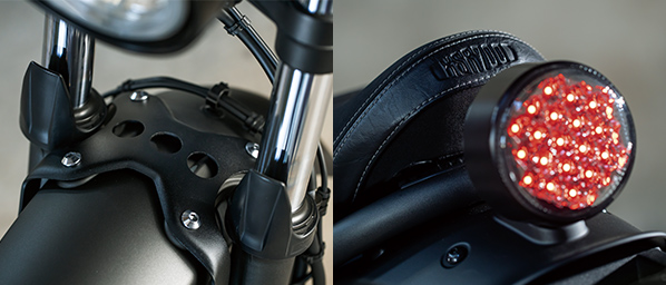 アルミパーツを多用し、ヘリテージモデルとしての佇まい、流行に左右されない価値観、ギミックのない素材感を強調