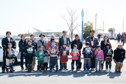 9人のちびっ子と保護者の方が参加