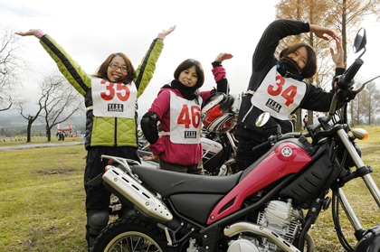 ベーシックコースに参加のオフロード女子。