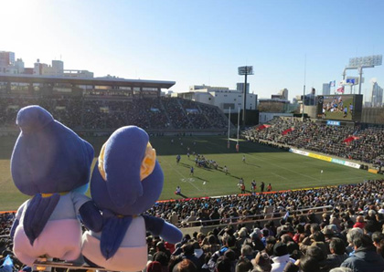 ジュビロくん＆ジュビーちゃんも観戦に来ていました！