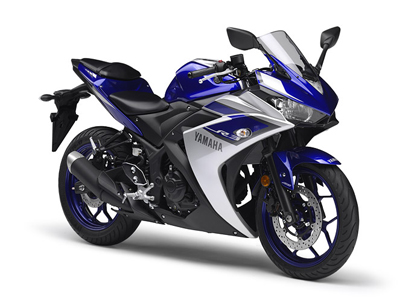 宮城と北海道会場以外では、発売日前の試乗となる「YZF-R3 ABS」。