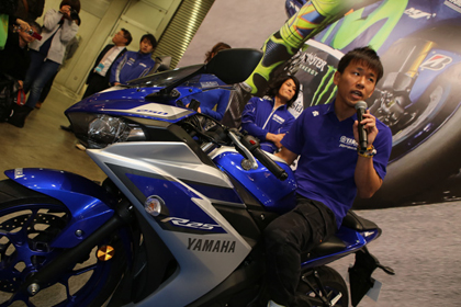 また中須賀選手は、プライベート用に「YZF-R25」を手に入れたことを紹介。