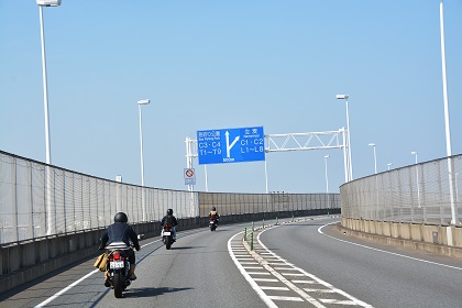 ベイブリッジに来ました"