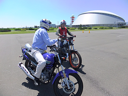 ブレーキングについてレッスン中