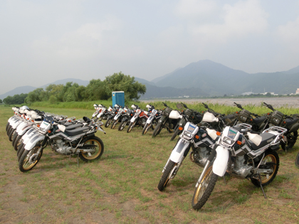 はたらくセローを支援　ＹＲＡチーム出動！　～静岡市オフロードバイク隊訓練～