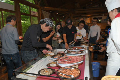 カジュアルな雰囲気でのBBQランチは好評でした。