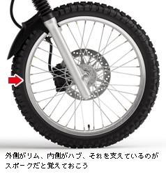 溝6分山バイクタイヤホイール