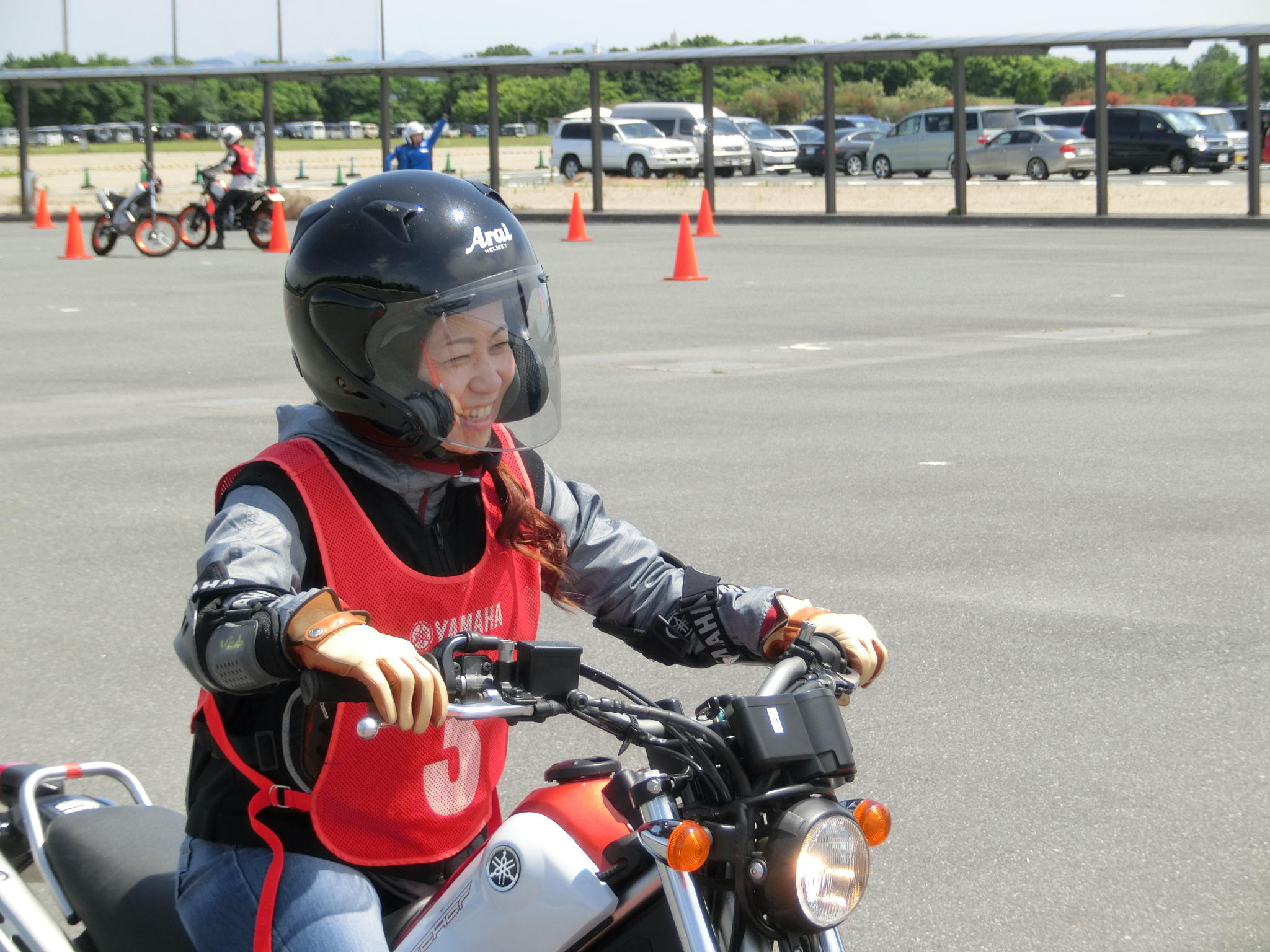 親子バイク教室サーキットコースでの親子走行に憧れて２月に免許を取った方