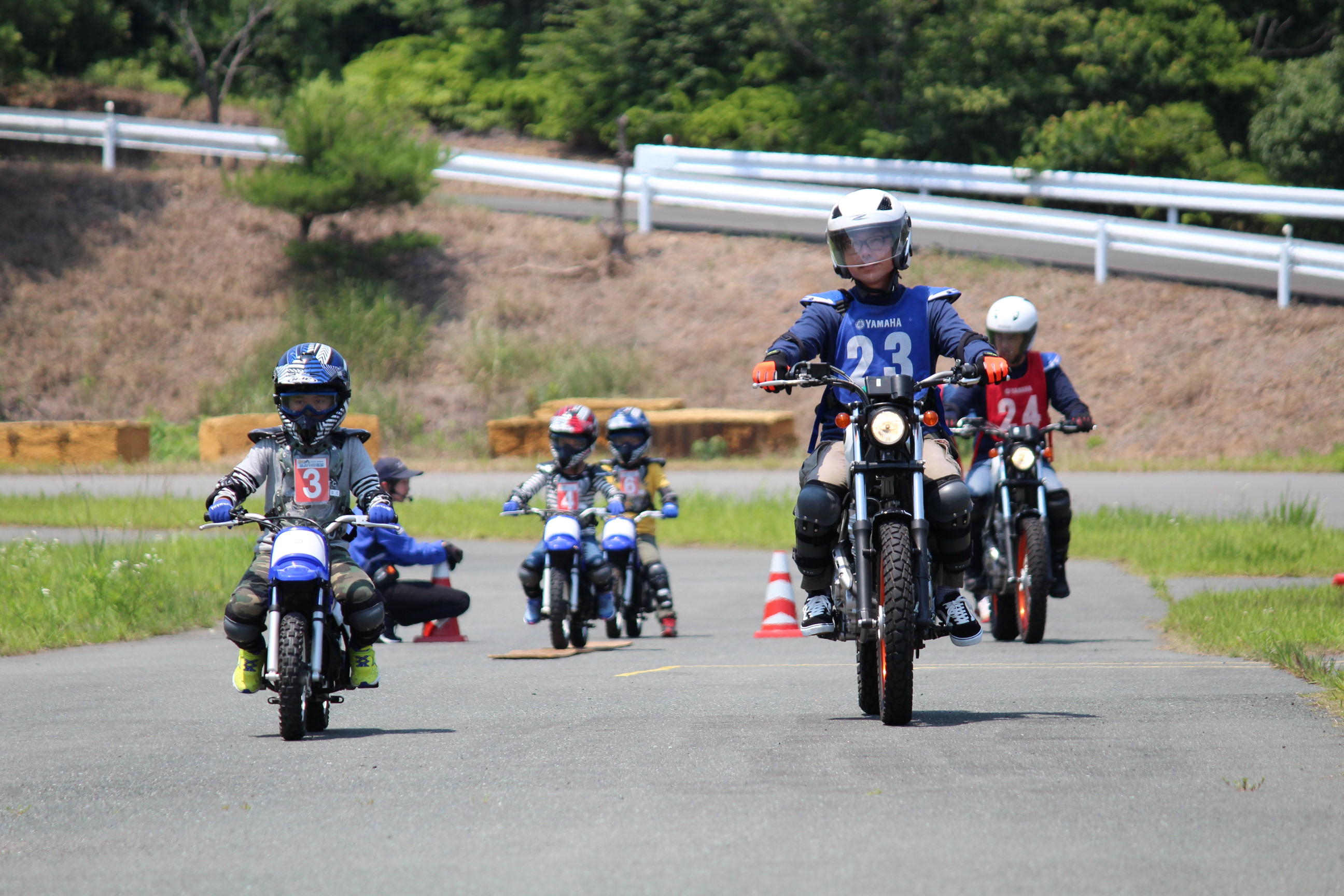 こちらは、市から参加。ヤマハ親子バイク教室に参加して何か変化はありましたか？と尋ねてみると