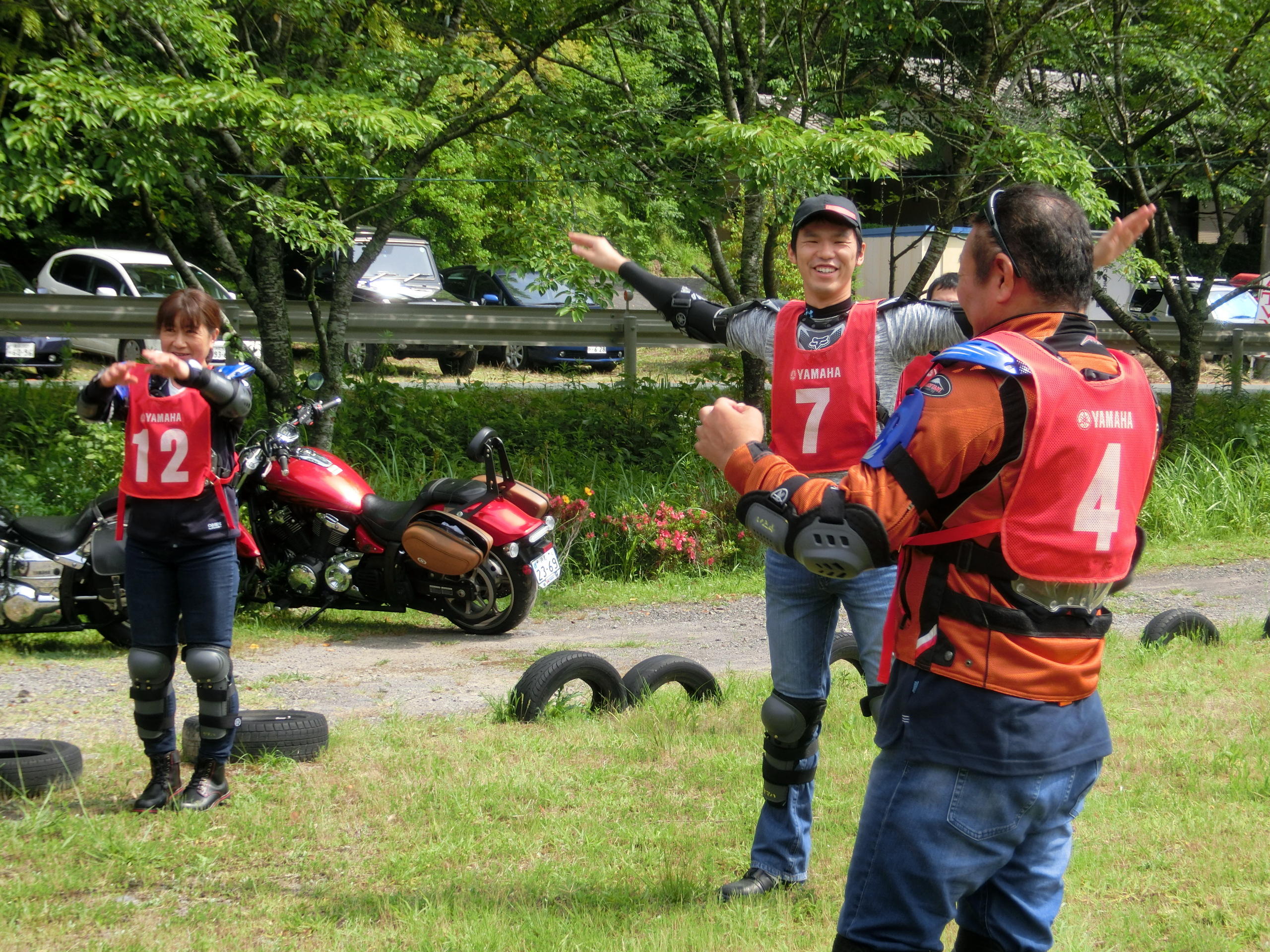 ビッグバイクで駆けつけた方も多く、会場は初めから和気あいあいとした雰囲気♪