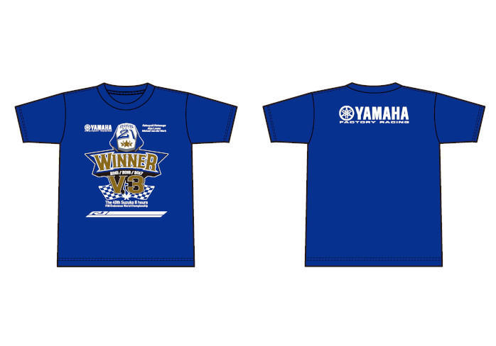 2017年8月21日（月）までの期間限定で「Victory Tシャツ」を全国のヤマハモーターサイクル取扱店にて予約受注中ですよ。