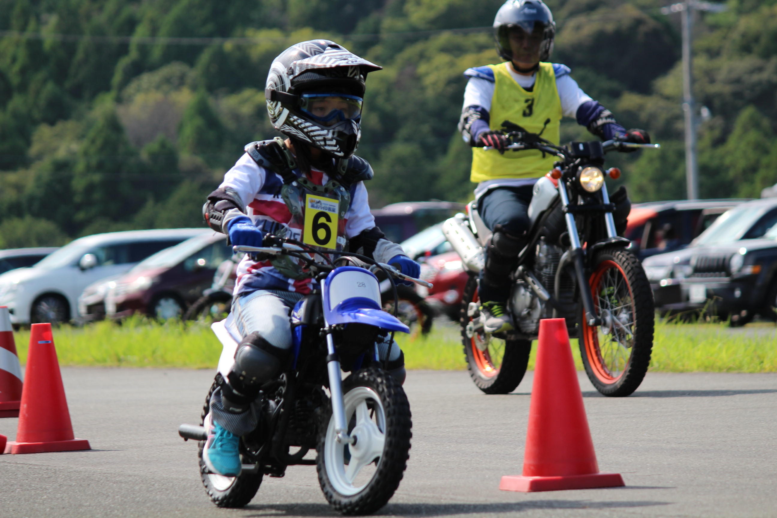 ちなみに使用する車両は低学年がＰＷ50、高学年がＴＴ-Ｒ50。