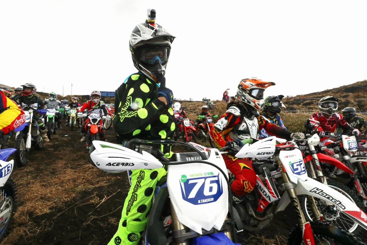 #76竹内祐徳さん（YZ250FX）は初参戦。