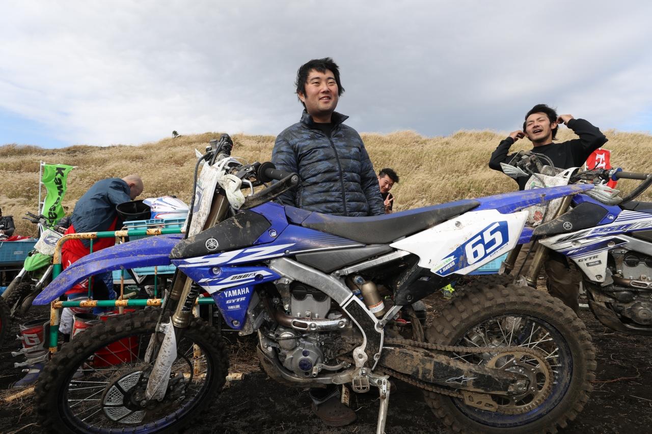 #65神宮寺優さん（YZ250FX）「初めて出たレースが三宅島だったので、それからは日程が合えば出るようにしています。