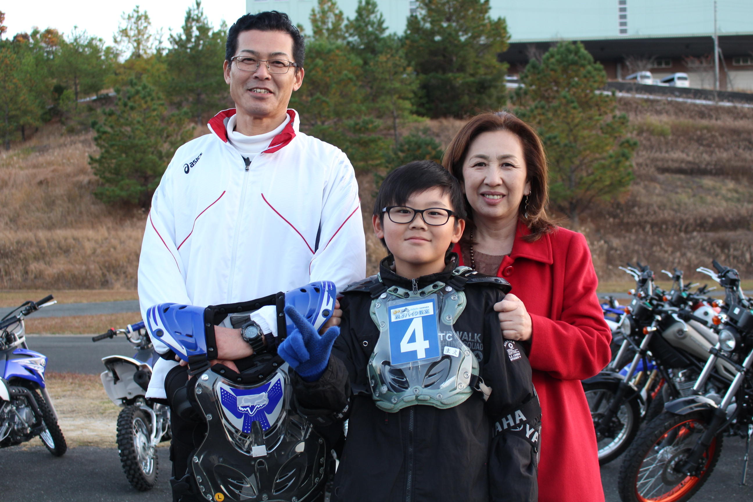 昨年の富士スピードウェイでの親子バイク教室体験コースに参加後、沢山参加していただいている方。