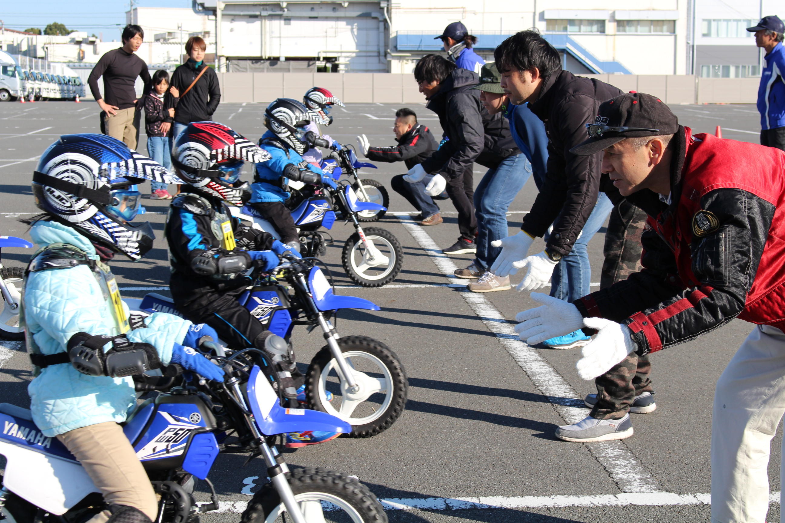 翌日は静岡県磐田市にあるヤマハ発動機本社を会場にトライコースを開催！