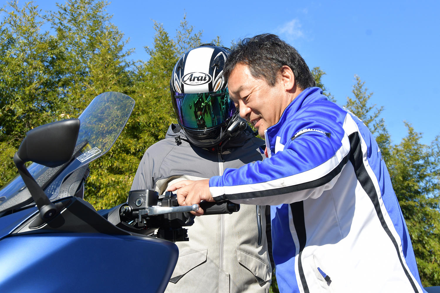 Oさんが9年前にリターンした時にビッグバイクを購入した