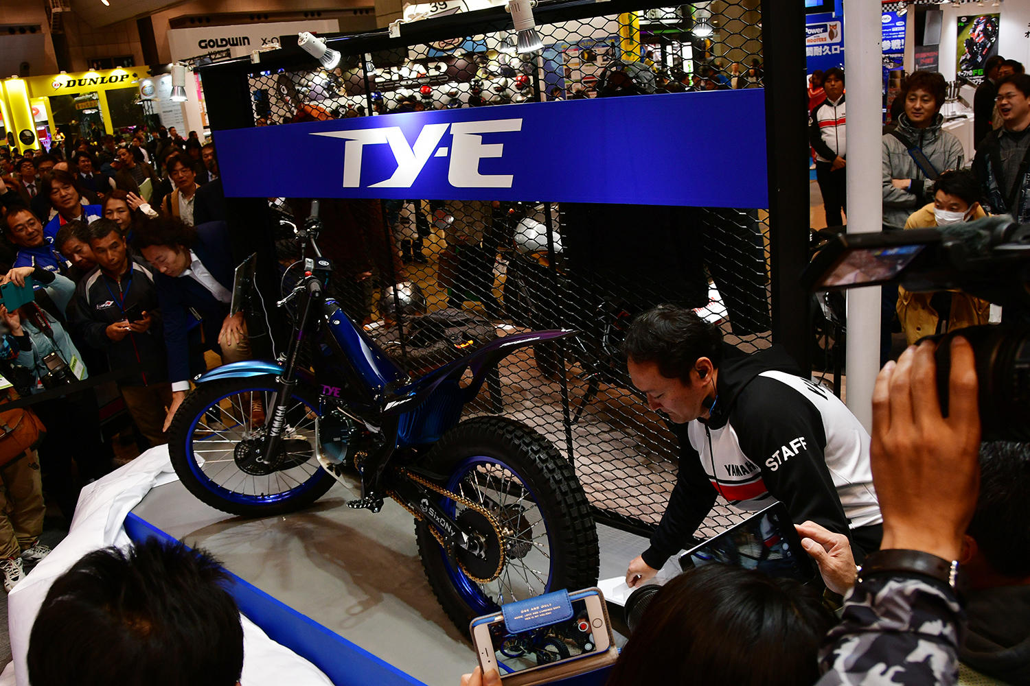電動トライアルバイク「TY-E」！　世界初お披露目でした。