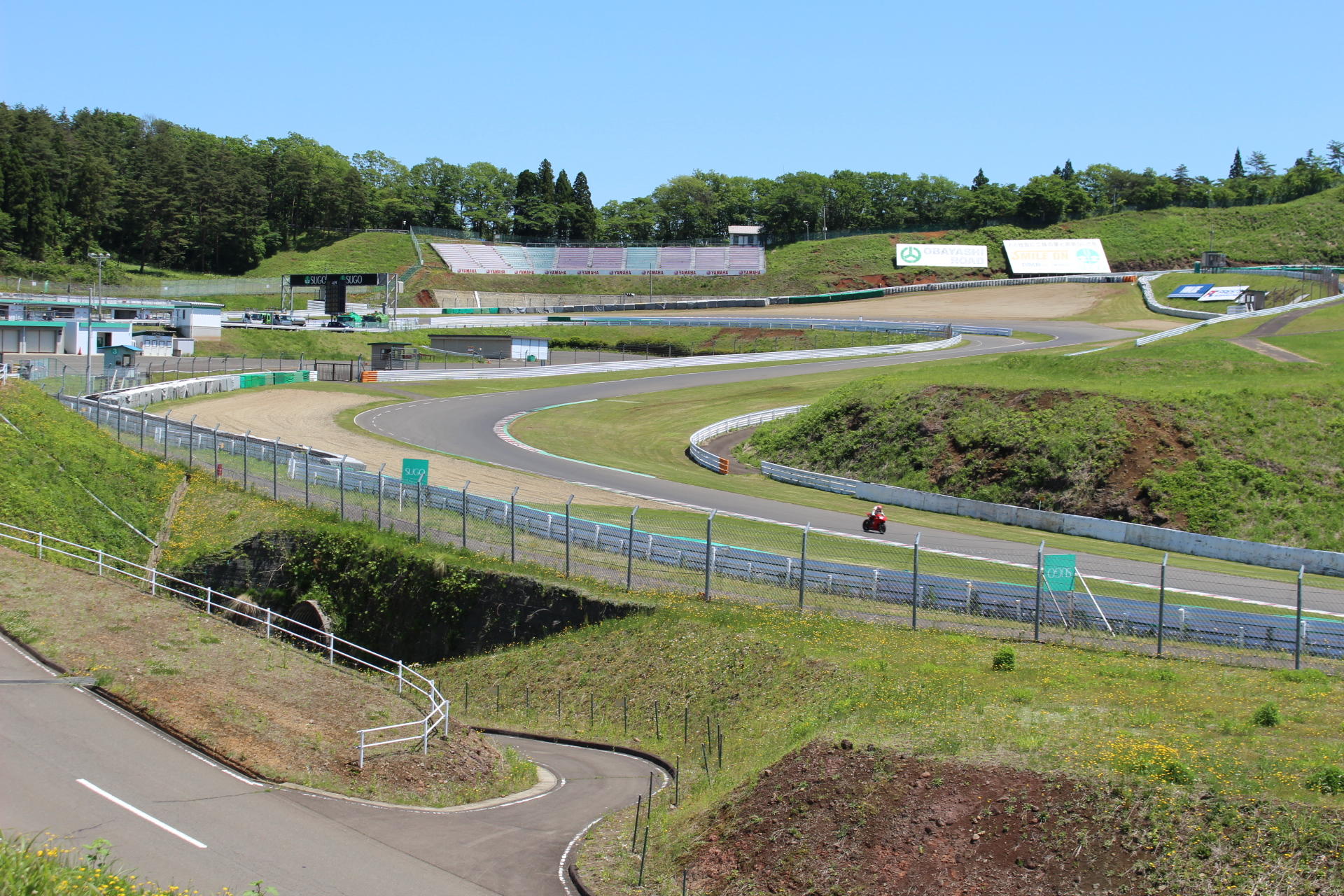 練習場所から見える景色