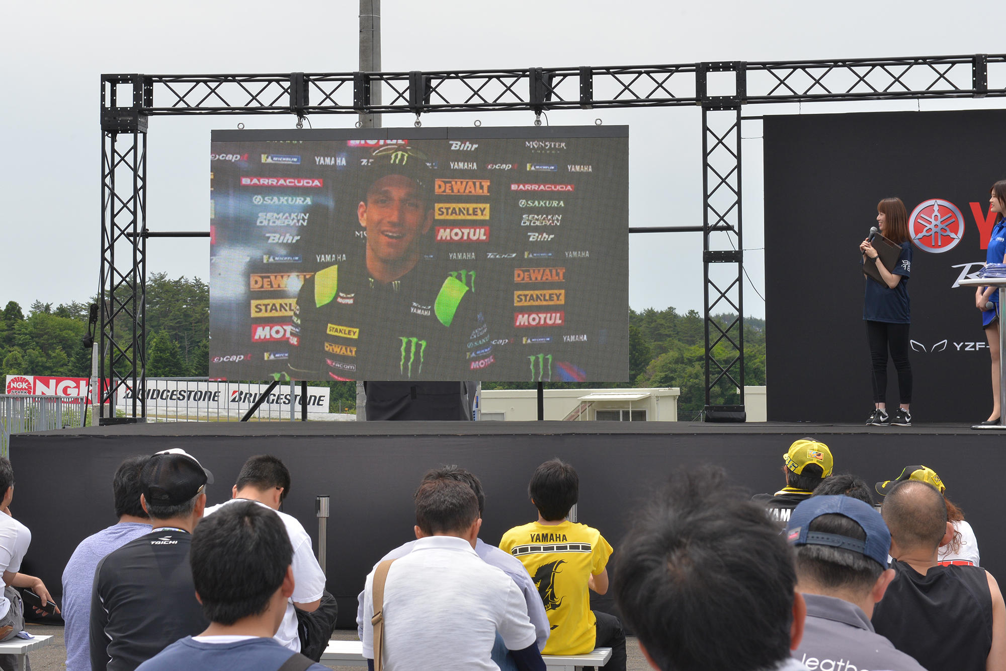 Monster Yamaha Tech3のJ・ザルコ選手、H・シャーリン選手