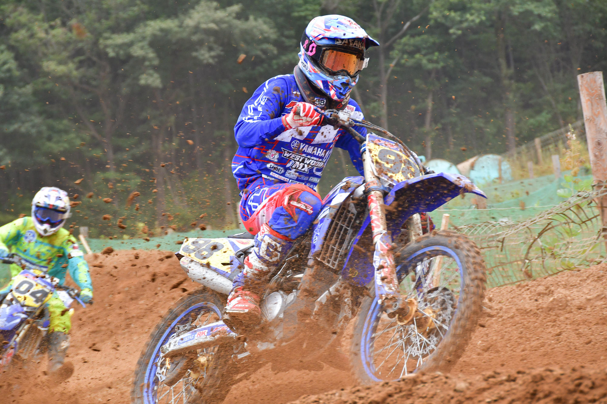 両レース3位に入った#98佐々木選手＆YZ250F。