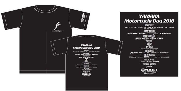 YAMAHA Motorcycle Dayオフィシャル記念Tシャツはコレです。