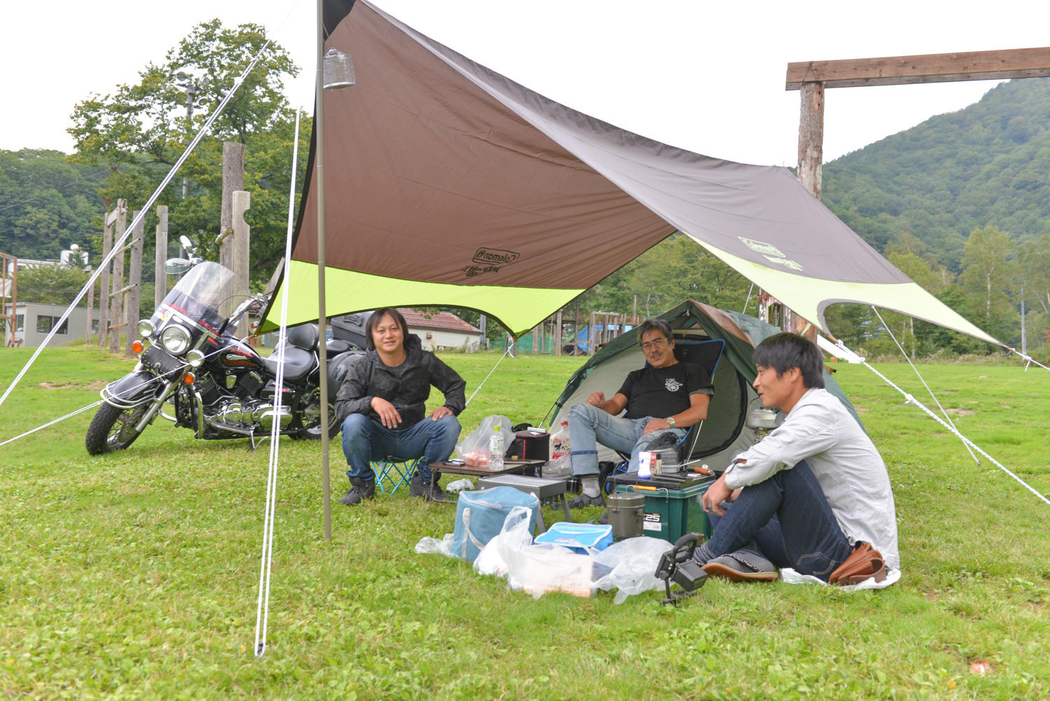 ↑前日になえば高原オートキャンプ場