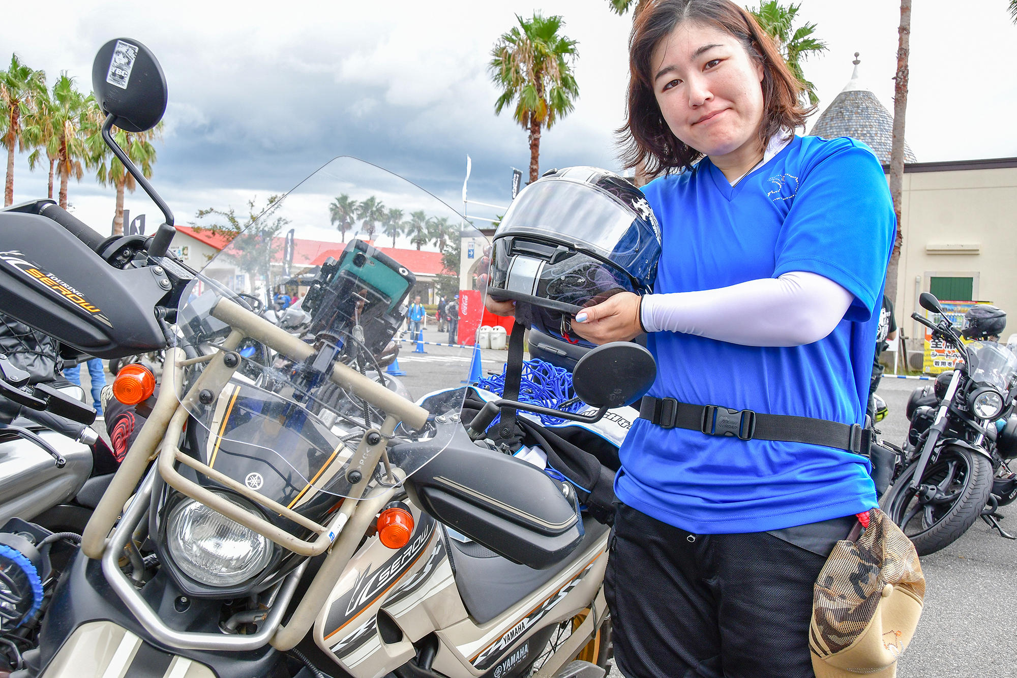 ↑東京からお越しくださったバイク歴4年半のセロー250