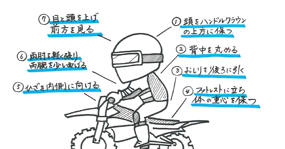 中腰姿勢では、ハンドルは軽く握ることを意識して。