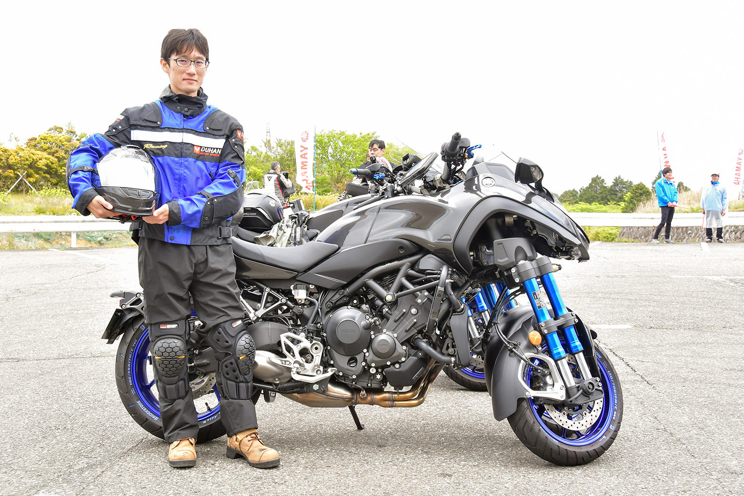 今回のイベントでTwitterでつながっていたみなさんと出会え、バイク仲間の輪が広がったというオーナーさん。