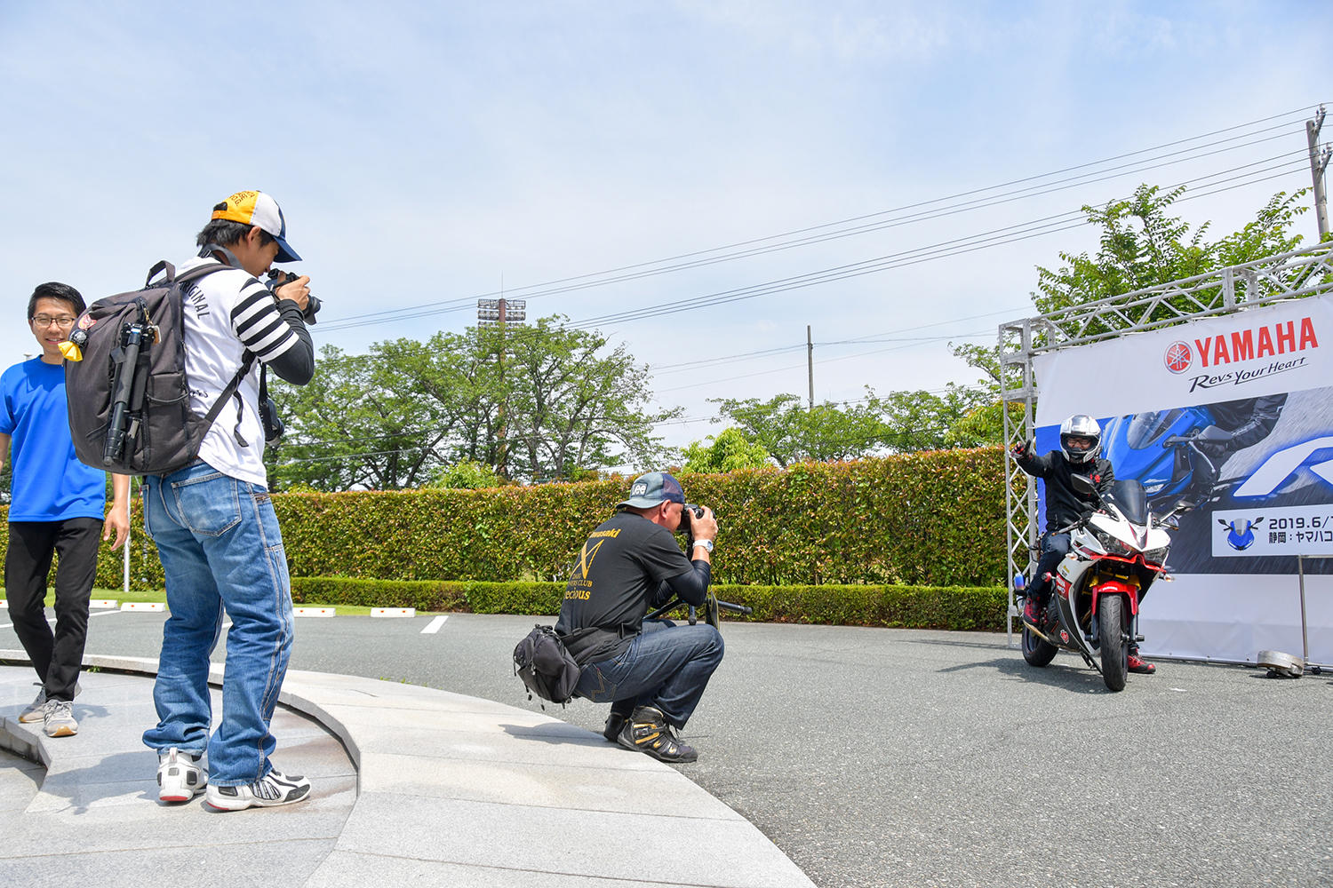 オフィシャルスナップが空いていれば、一緒に来場されたご友人と撮影会を楽しんだり