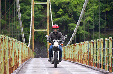 SRでSL・茶畑・吊り橋・静岡おでん......お腹も心も満たされた！　ヤマハ バイクレンタル おすすめツーリングコース　静岡・大井川編