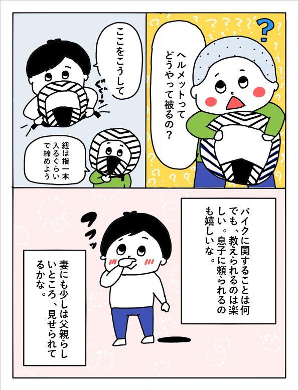 ヘルメットの被り方