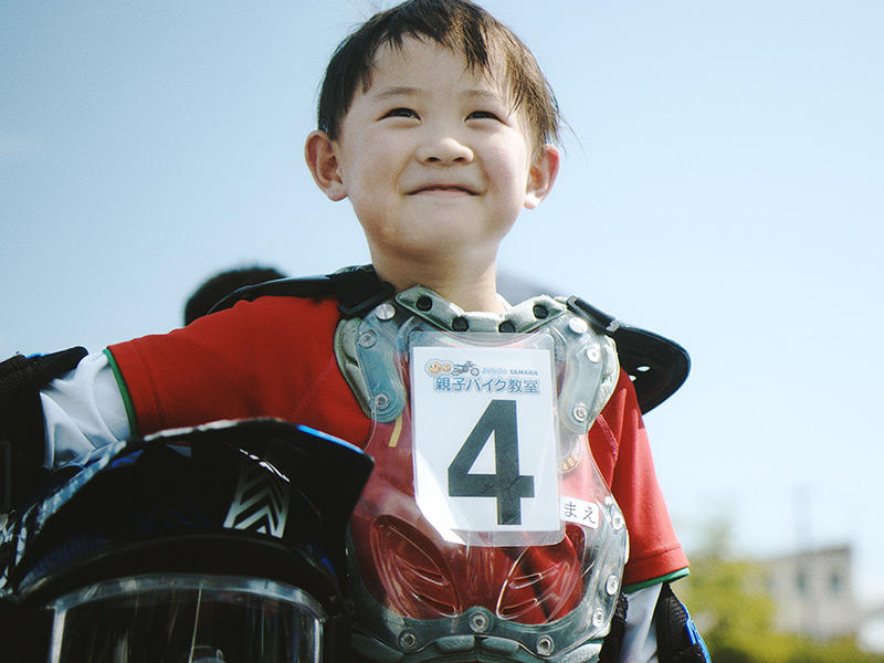 去年、ヤマハ親子バイク教室に初参加した愛知県在住のK君、現在小学3年生
