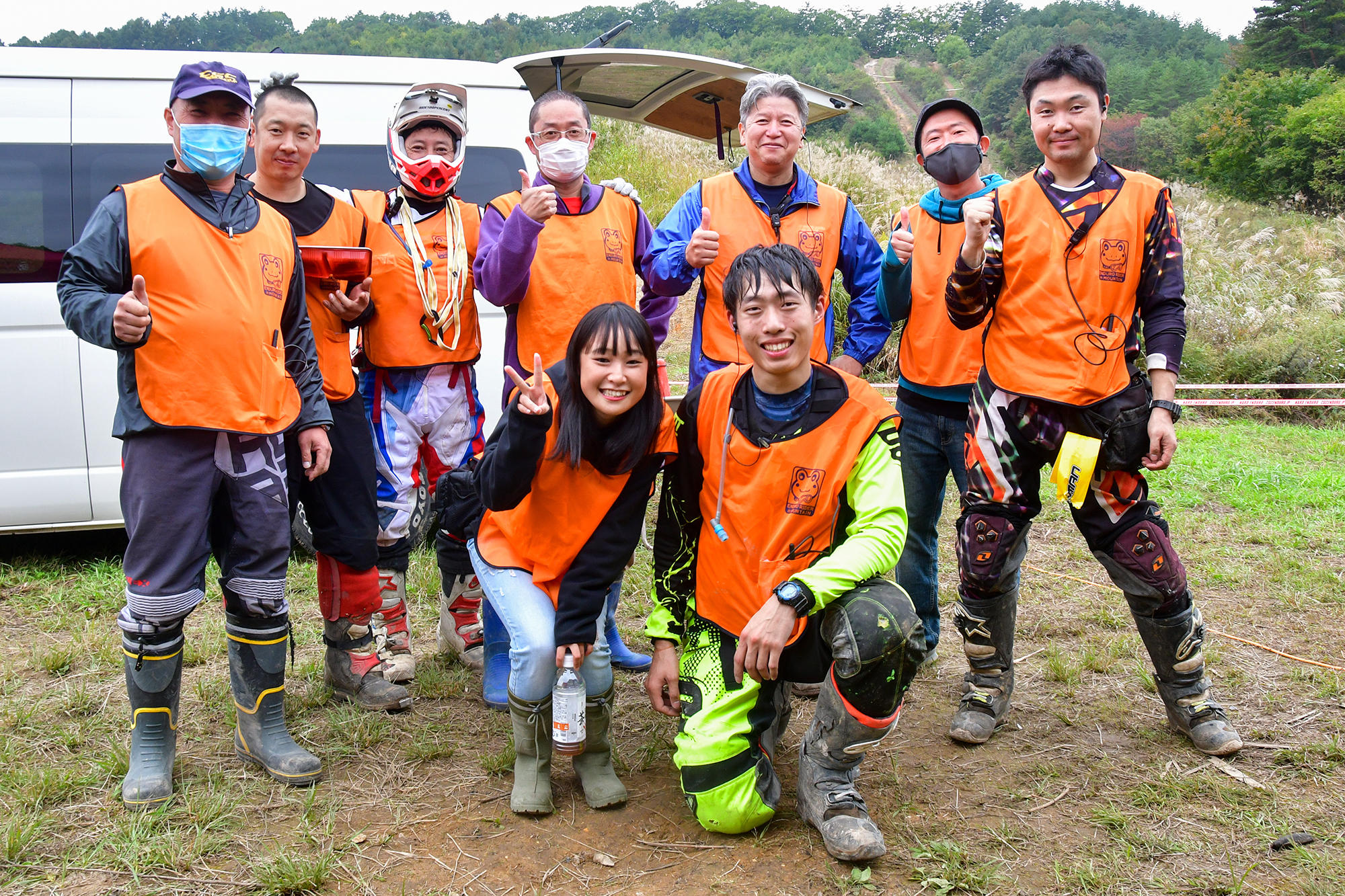 CGC 実行委員会代表・Motorcycle Shop ADVENTURE・藤江 道泰さん（一番左）談