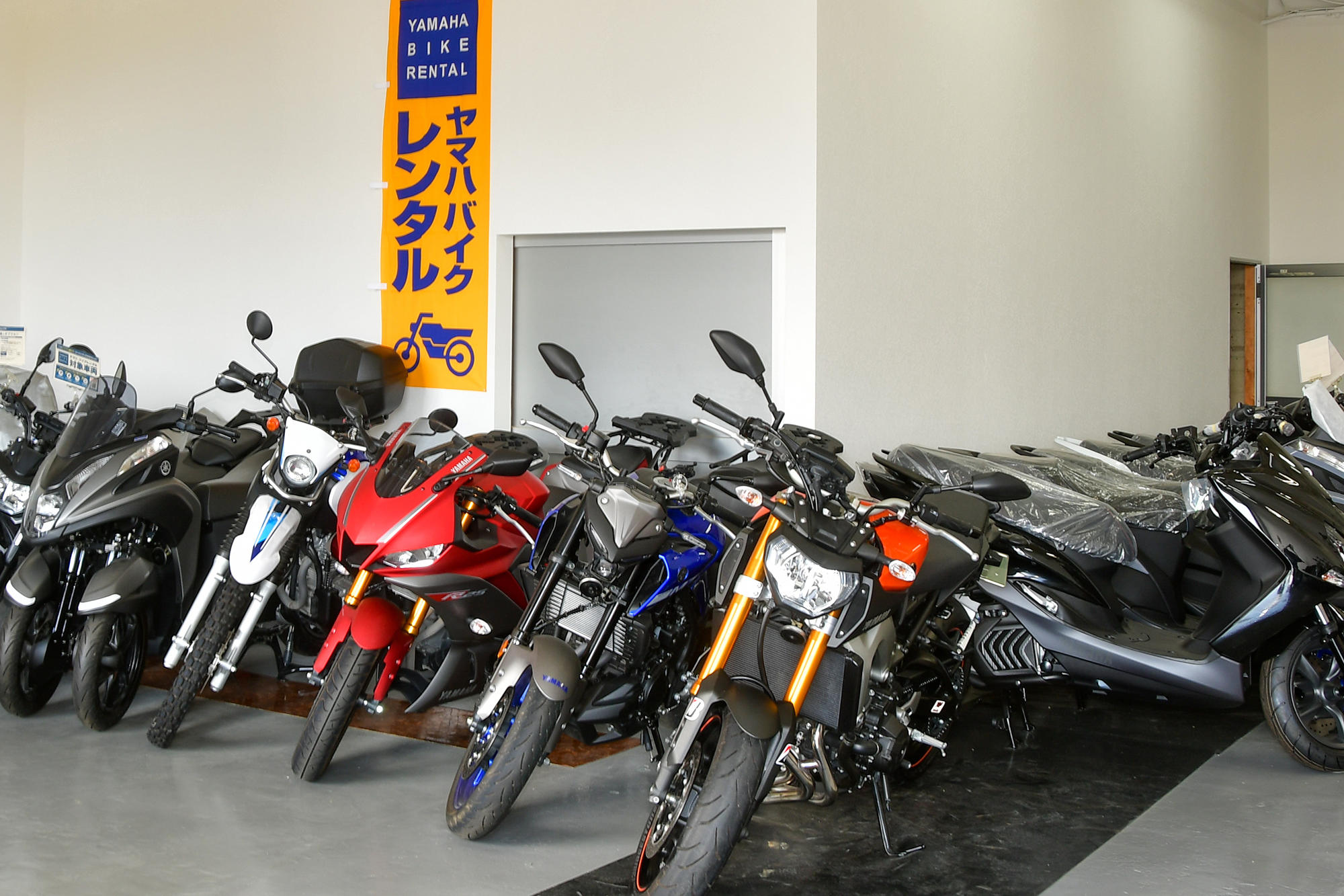 YSP京都長岡京さんではヤマハ バイクレンタルやっていますので、レンタルの際にも連絡を入れれば送迎してもらえますよ。