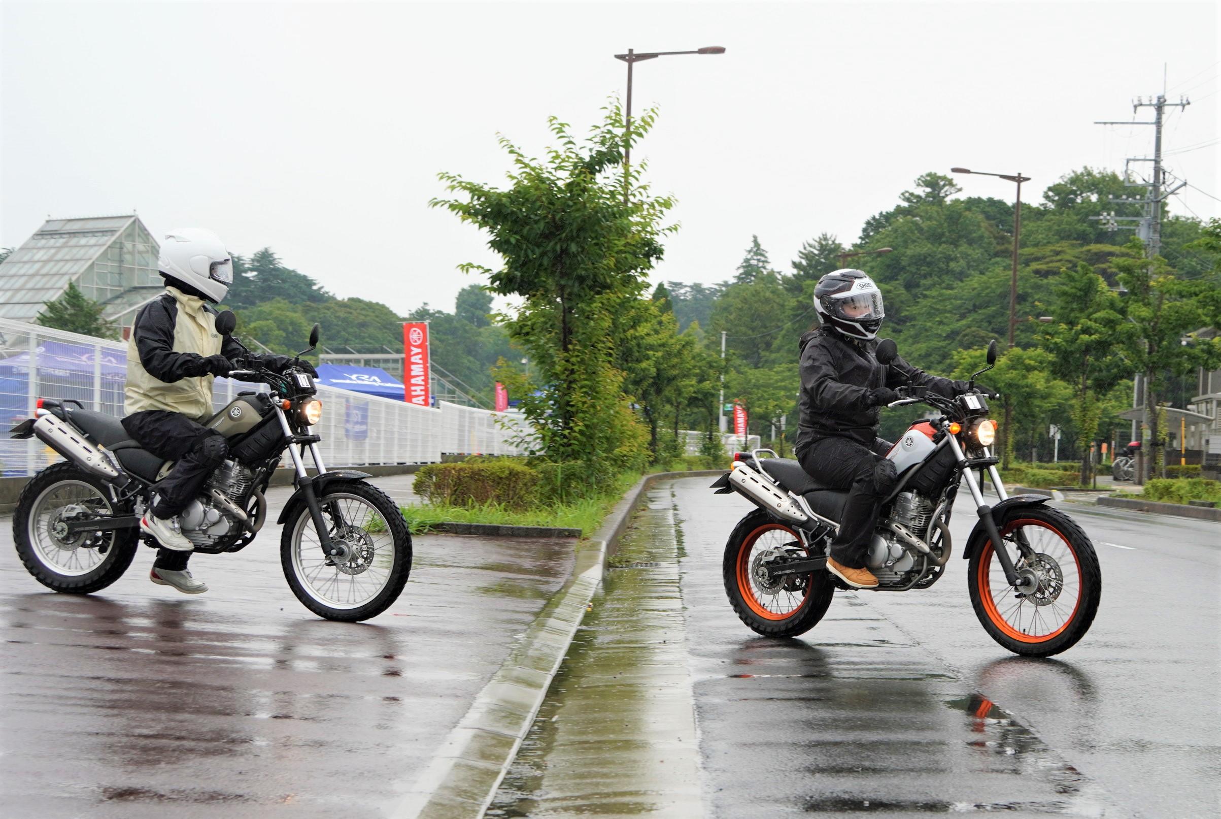 レッスン開始から1日中ほとんど雨が降ってしまいましたが...