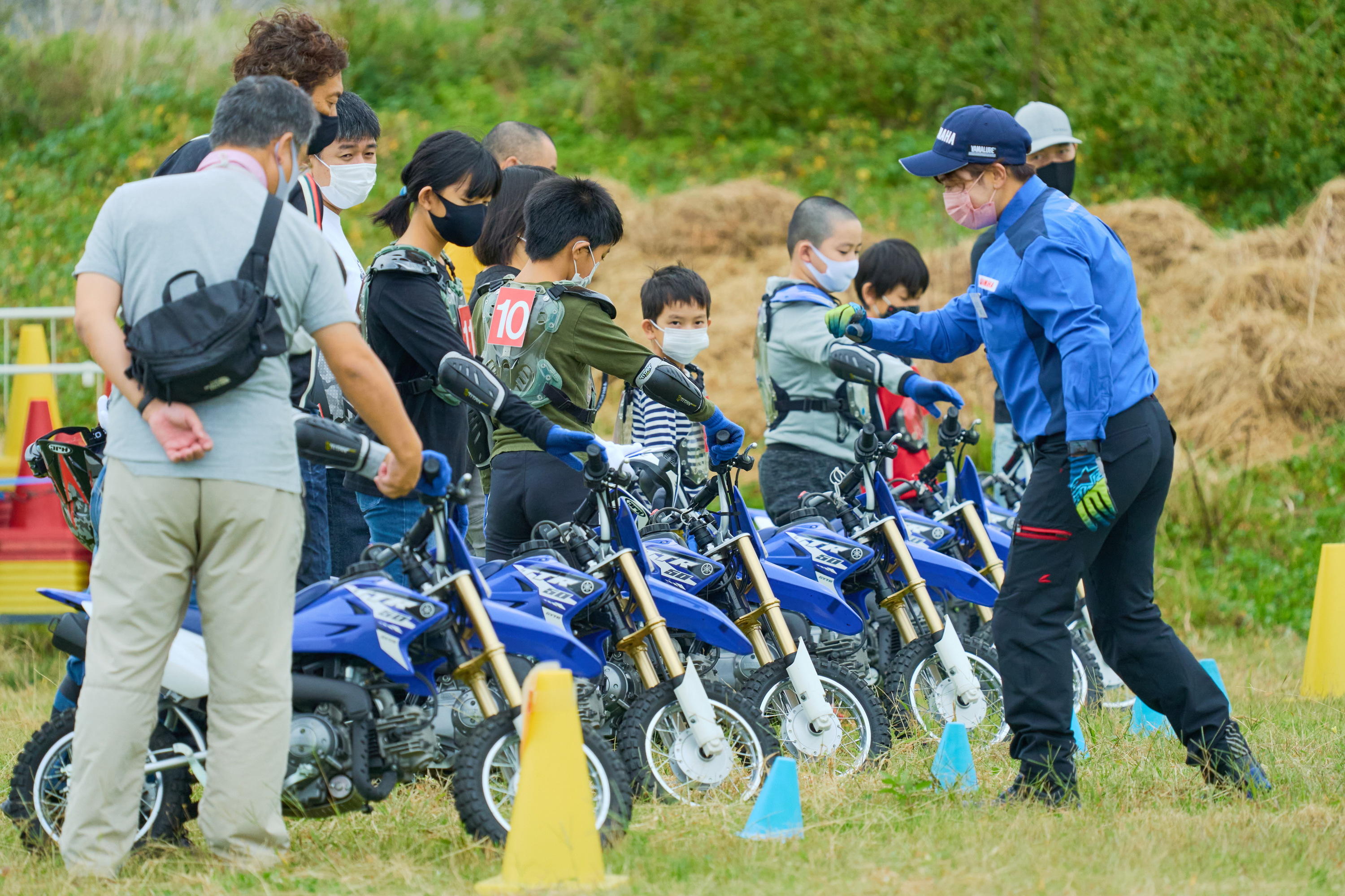 ヤマハ親子バイク教室の様子