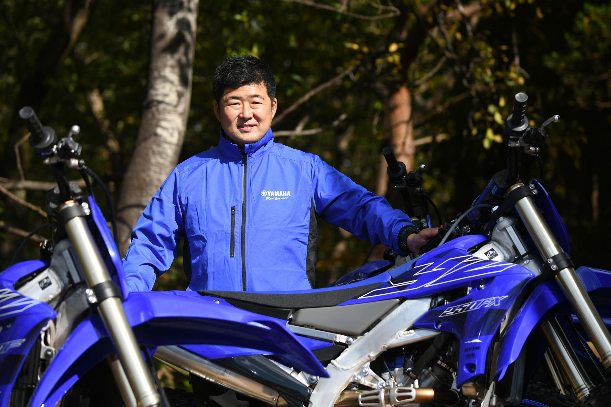 YZ250FXの開発ライダーである内山 裕太郎さん