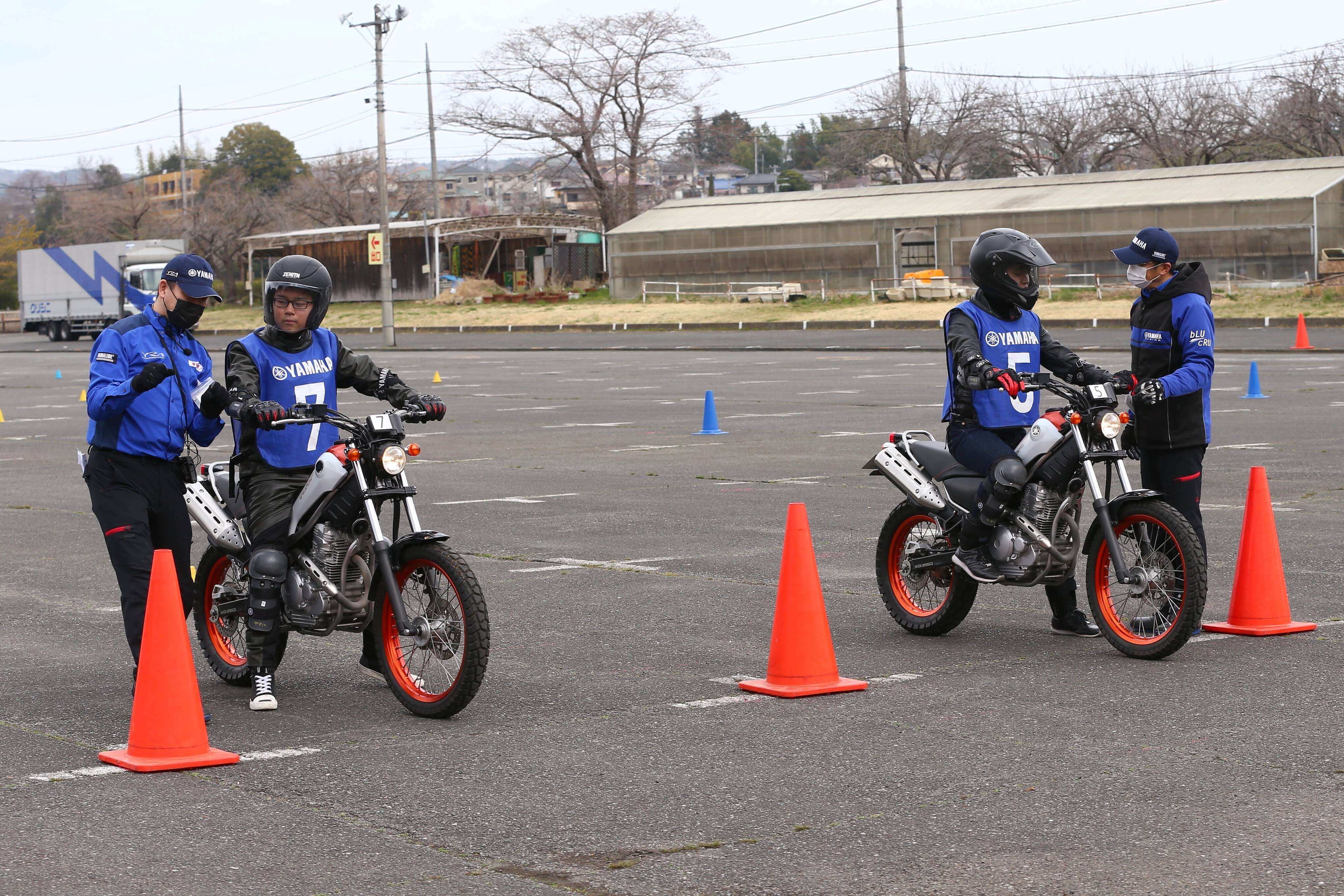 先ほど行ったブレーキ練習の成果を確認する練習です