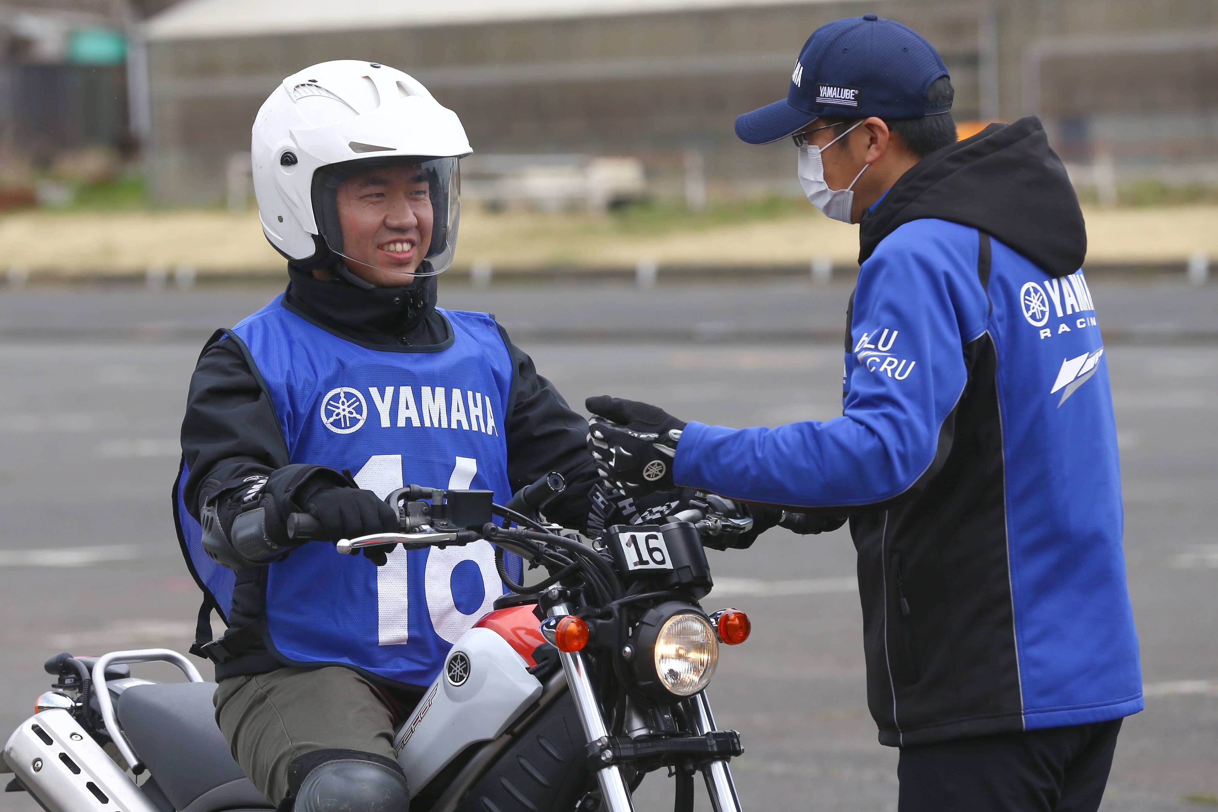 アドバイス通りにトライして上手く走れた時の喜びの表情が